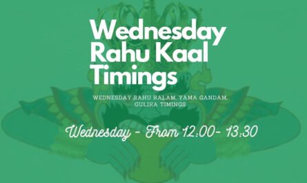 Wednesday Rahu Kaal Time